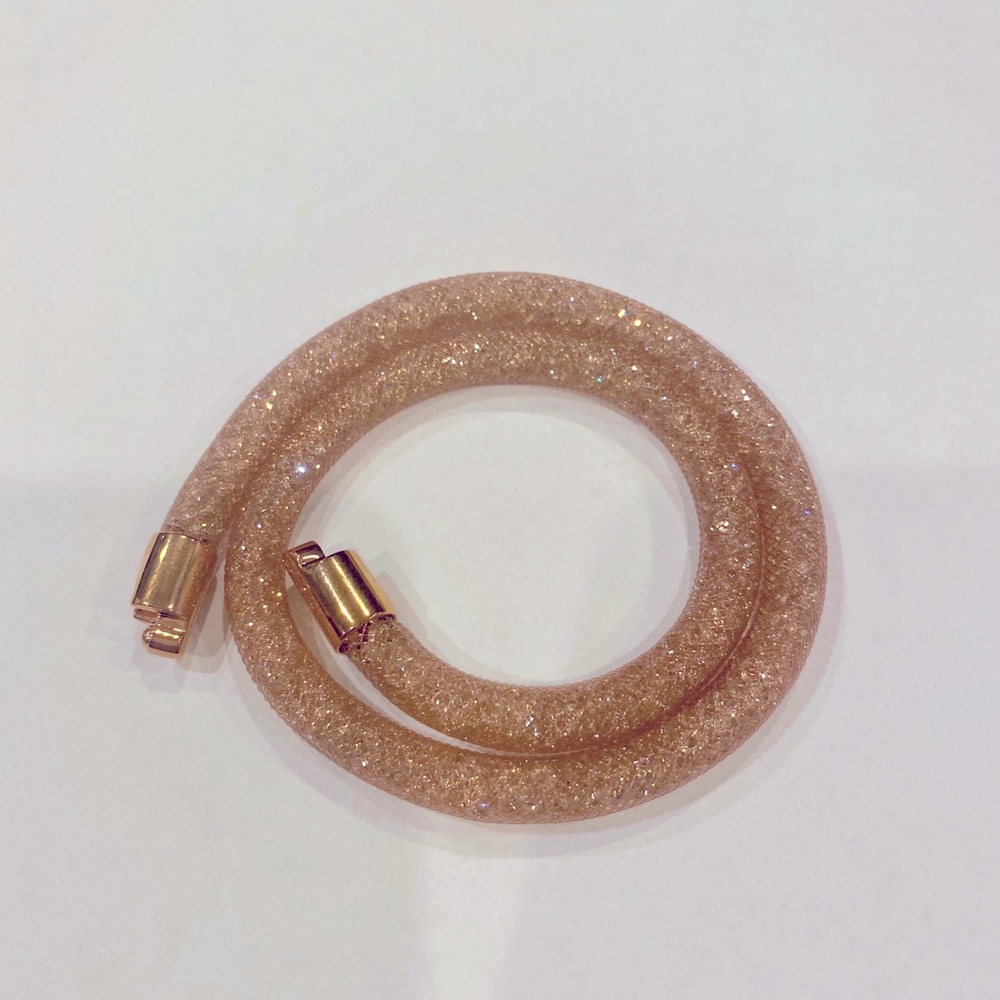 Swarovski Stardust wrap Bracelet or Choker in pink